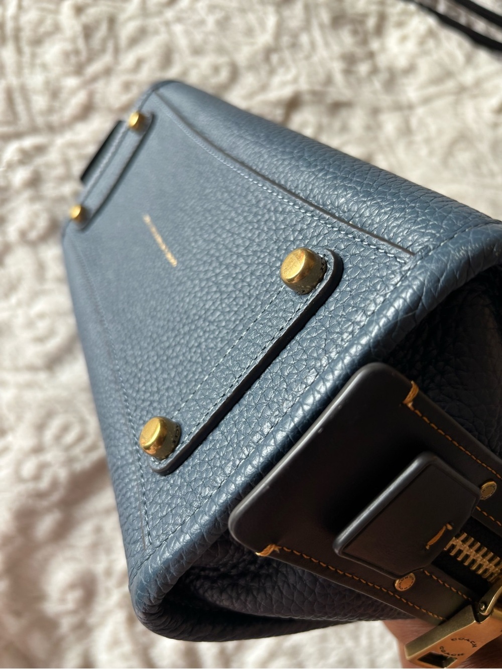 Coach Rogue 25 in Dark Denim/Black w/ Gold Hardware - Picture 6 of 11